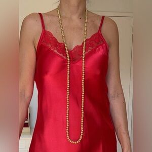 Vintage Mid Century 50s 60’s Vendome Gold Filigree Bead Necklace